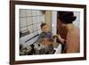 Boy Waiting for a Hot Dog-William P. Gottlieb-Framed Photographic Print