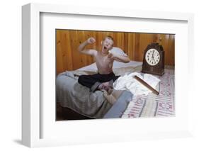 Boy Waking Up-William P. Gottlieb-Framed Photographic Print