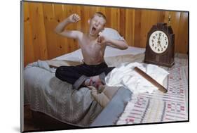 Boy Waking Up-William P. Gottlieb-Mounted Photographic Print