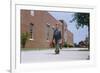 Boy Walking to School-William P. Gottlieb-Framed Photographic Print