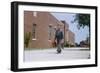 Boy Walking to School-William P. Gottlieb-Framed Photographic Print