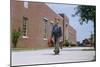 Boy Walking to School-William P. Gottlieb-Mounted Photographic Print