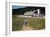 Boy Walking Towards a Barn-William P. Gottlieb-Framed Photographic Print