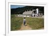 Boy Walking Towards a Barn-William P. Gottlieb-Framed Photographic Print