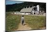 Boy Walking Towards a Barn-William P. Gottlieb-Mounted Photographic Print