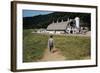 Boy Walking Towards a Barn-William P. Gottlieb-Framed Photographic Print