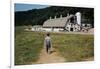 Boy Walking Towards a Barn-William P. Gottlieb-Framed Photographic Print