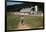 Boy Walking Towards a Barn-William P. Gottlieb-Framed Photographic Print