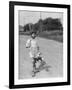 Boy Walking with Fishing Stick-Philip Gendreau-Framed Photographic Print