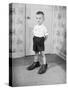 Boy Wearing Men's Shoes-Philip Gendreau-Stretched Canvas