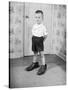 Boy Wearing Men's Shoes-Philip Gendreau-Stretched Canvas