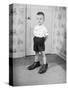 Boy Wearing Men's Shoes-Philip Gendreau-Stretched Canvas