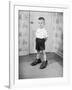 Boy Wearing Men's Shoes-Philip Gendreau-Framed Photographic Print