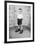 Boy Wearing Men's Shoes-Philip Gendreau-Framed Photographic Print