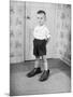 Boy Wearing Men's Shoes-Philip Gendreau-Mounted Photographic Print