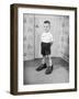 Boy Wearing Men's Shoes-Philip Gendreau-Framed Photographic Print