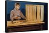Boy Whistling and Hammering-William P. Gottlieb-Framed Stretched Canvas