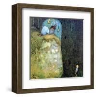 Boy Who Was Not Afraid of Trolls-John Bauer-Framed Art Print