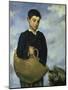 Boy with a Basket and Dog, 1860-Edouard Manet-Mounted Giclee Print