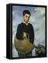 Boy with a Basket and Dog, 1860-Edouard Manet-Framed Stretched Canvas