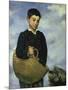 Boy with a Basket and Dog, 1860-Edouard Manet-Mounted Giclee Print