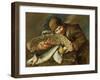 Boy with a basket full of sea food-Giacomo Ceruti-Framed Giclee Print