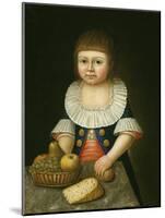 Boy with a Basket of Fruit, c.1790-American School-Mounted Giclee Print