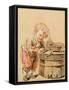 Boy With a Broken Egg-Jean-Baptiste Greuze-Framed Stretched Canvas