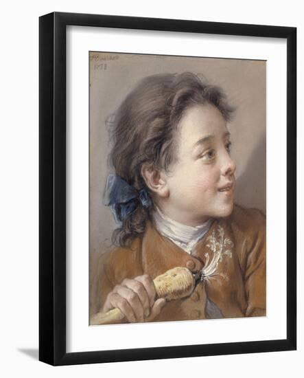 Boy with a Carrot, 1738-Francois Boucher-Framed Giclee Print