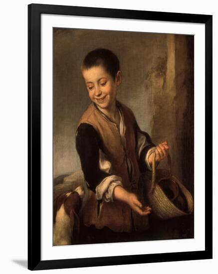 Boy with a Dog, Between 1655 and 1660-Bartolomé Estéban Murillo-Framed Giclee Print