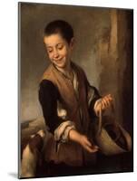 Boy with a Dog, Between 1655 and 1660-Bartolomé Estéban Murillo-Mounted Giclee Print