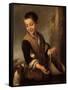 Boy with a Dog, Between 1655 and 1660-Bartolomé Estéban Murillo-Framed Stretched Canvas