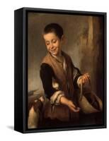 Boy with a Dog, Between 1655 and 1660-Bartolomé Estéban Murillo-Framed Stretched Canvas