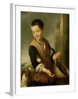 Boy with a Dog, circa 1650-Bartolome Esteban Murillo-Framed Giclee Print