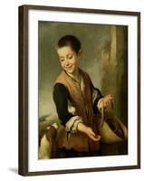 Boy with a Dog, circa 1650-Bartolome Esteban Murillo-Framed Giclee Print