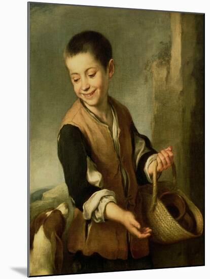 Boy with a Dog, circa 1650-Bartolome Esteban Murillo-Mounted Giclee Print