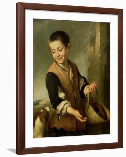 Boy with a Dog, circa 1650-Bartolome Esteban Murillo-Framed Giclee Print