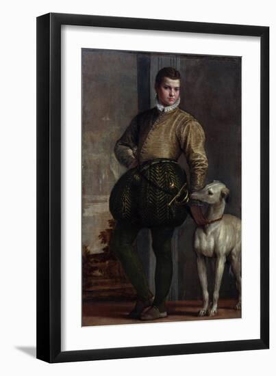 Boy with a Greyhound, c.1570s-Veronese-Framed Giclee Print