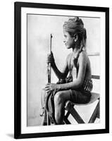 Boy with a Gun, Aden Protectorate, Arabia, 1936-null-Framed Giclee Print