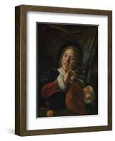 Boy with a Lute, c.1625-Frans Hals-Framed Giclee Print