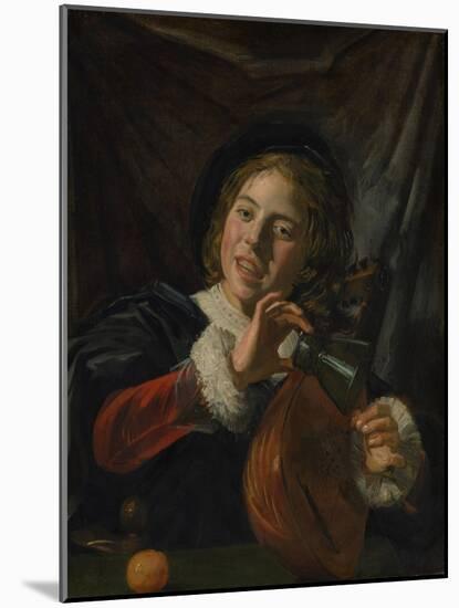 Boy with a Lute, c.1625-Frans Hals-Mounted Giclee Print