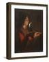 Boy with a Pipe Blowing the Candle-Georges de La Tour-Framed Giclee Print