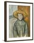 Boy with a Straw Hat, 1896-Paul Cezanne-Framed Giclee Print