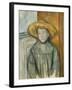 Boy with a Straw Hat, 1896-Paul Cezanne-Framed Giclee Print