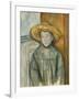 Boy with a Straw Hat, 1896-Paul Cezanne-Framed Giclee Print