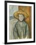 Boy with a Straw Hat, 1896-Paul Cezanne-Framed Giclee Print