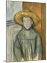 Boy with a Straw Hat, 1896-Paul Cezanne-Mounted Giclee Print