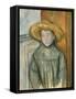 Boy with a Straw Hat, 1896-Paul Cezanne-Framed Stretched Canvas