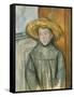 Boy with a Straw Hat, 1896-Paul Cezanne-Framed Stretched Canvas