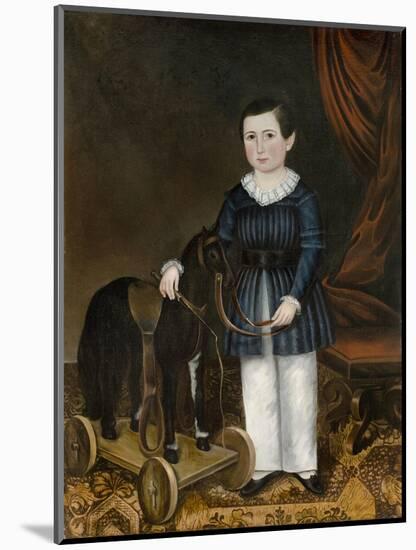 Boy with a Toy Horse, C.1845-Joseph Whiting Stock-Mounted Giclee Print